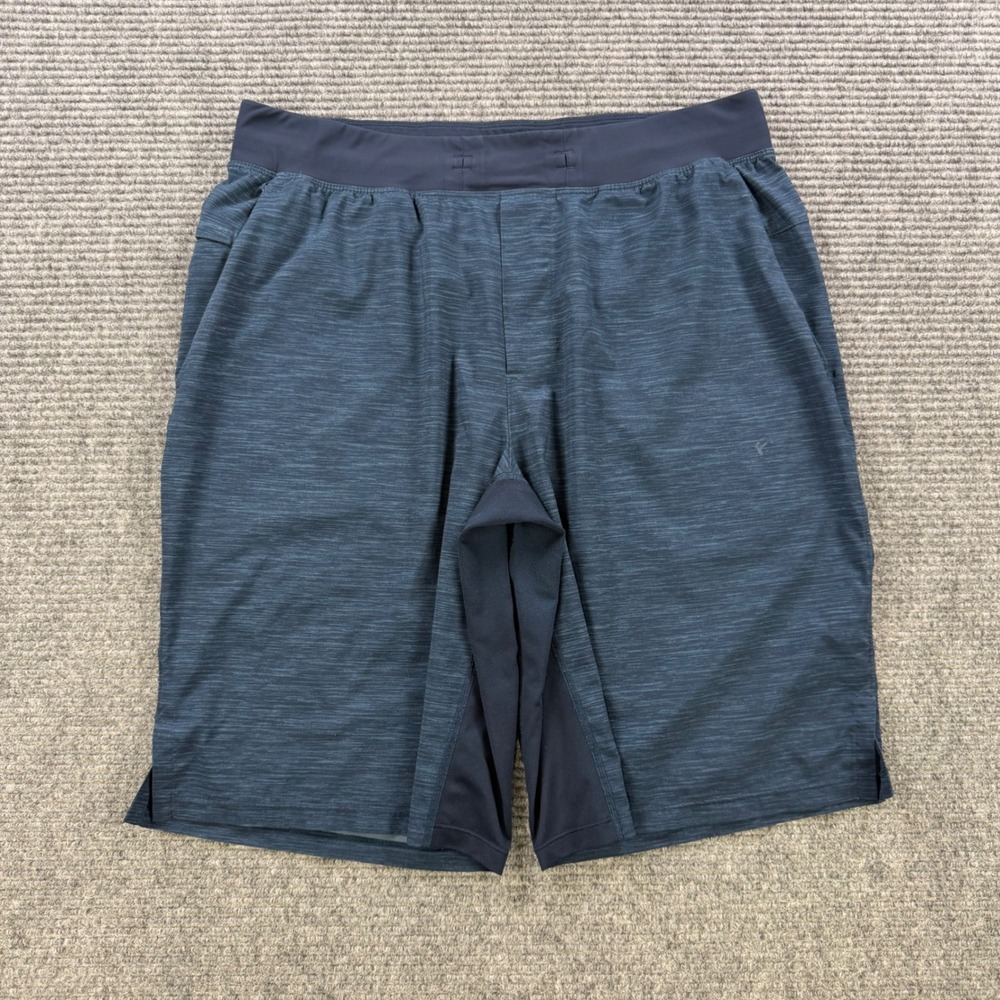 Lululemon THE Short 11"‎ Blue Space Dye Heathered Training Gym Shorts Mens Large